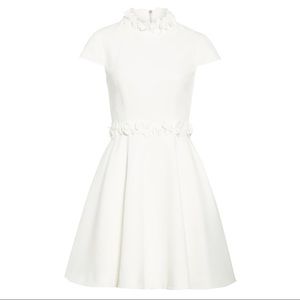 elianah floral applique skater dress